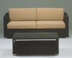 Hularo Weave & Glass Top Coffee Table WR-KUBUS-005 120x60